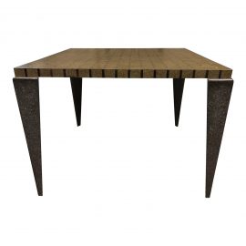 Custom Lava Rock + Mother Pearl Square Table. Original Price: $7,000