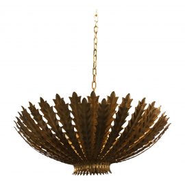 Visual Comfort Aerin Casual Hampton Large Chandelier in Gild. Original Price: $1,109