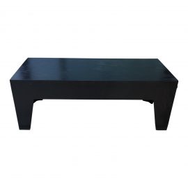 Black Wood + Veneer Coffee Table