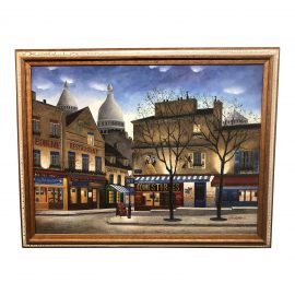 Original Signed Artwork: Titled "Rue De Paris"