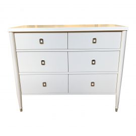 NEW William Sonoma Home Lacourte Ivory Chest. Original Price: $1,995