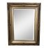 Soft Gold + Black Finish Ornate Framed Wall Mirror
