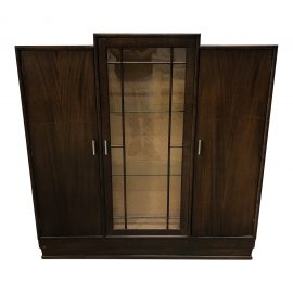 Vintage Wood + Glass Sideboard