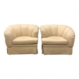 Custom Conversation Easy Chairs- a Pair