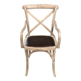 Restoration Hardware Madeleine Leather Side Chair