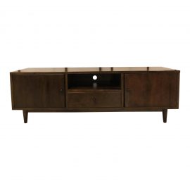 Custom Solid Teak Media Console