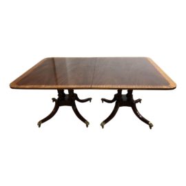 Baker Furniture Wood Table + Three Extensions