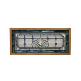 Custom Wood Framed Stained Glass Window