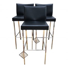 NEW Set of Three- Riley B Barstools. Original Price: $1,395
