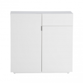 CB2 White Swig Mini Bar. Original Price: $450