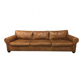 Restoration Hardware Lancaster Leather Sofa. Original Price: $6,395