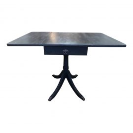 19th Century Style English Traditional Drop Leaf Table + Claw Feet
