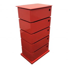 Dottus Italy 5-Bin Red Storage Tower. Original Price: $200