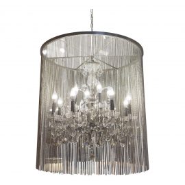 Gatsby Luminaires Vaille Crystal 12-Light Chandelier. Original Price: $1,354
