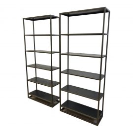 Pair of Crate & Barrel Remi Bookshelves