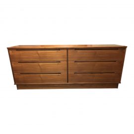 Mid-Century Swedish Teak Six Drawer Dresser