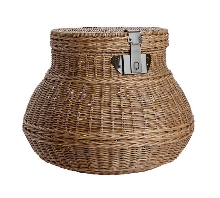pottery barn tobacco basket XL Drying Antiquities Warehouse Elevate your home or office decor with this set of three Rectangular Lattice Tobacco Table Top Baskets Tobacco Basket