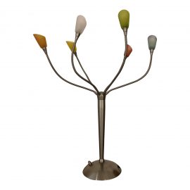 Modern Six Arm Multi-Color Glass Task Table Lamp