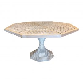 NEW Riviera Teak Dining Table by Michael Taylor Designs. Original Price: $3,413