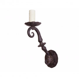 NEW Panache Designs Cabriole Iron Sconce. Original Price: $1,119