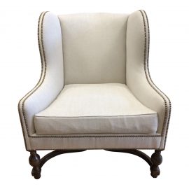NEW Michael Taylor Lauro Wing Chair. Original Price: $5,864