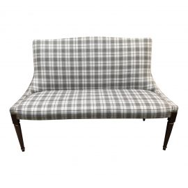 NEW Delaware Settee by Brusic Collection. Original Price: $3,874