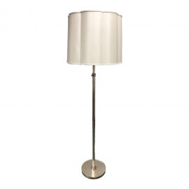 NEW Barbara Barry Simple Soft Silver Floor Lamp. Original Price: $1,650