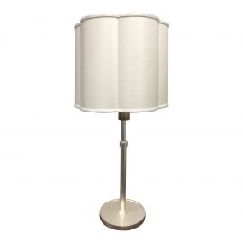 NEW Barbara Barry Simple Soft Silver Table Lamp. Original Price: $1,650
