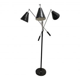 Mid-20th Century Angelo Lelli Triennale Three-Arm Articulating Floor Lamp