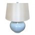 Crate & Barrel Ceramic Light Blue Table Lamp