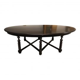 Custom Eliptic Oval Wood Table. Original Price: $11,583