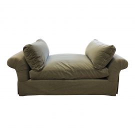 A.Rudin Rolled Arm Lounge Daybed. Original Price: $3,543