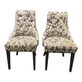 Pair of Lydia Tufted Side Chairs