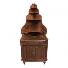 Custom Corner Shelving Cabinet