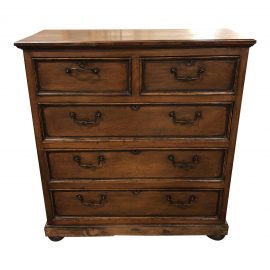 Five Drawer Wood + Metal Dresser