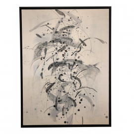 "Snow Day" Framed Mixed Media Original Painting by Isabel Wyatt
