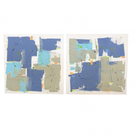 Isabel Wyatt - "10 + 20 Knots" Diptych Original Paintings