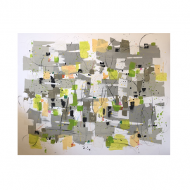 "Frisson III" Mixed Media Original Painting by Isabel Wyatt