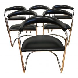 Gordon International Anton Lorenz 270 Model Chairs- Set of Six. Original Price: $6,150