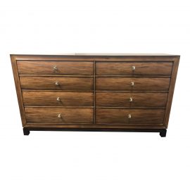American Drew Eight Drawer Walnut Dresser