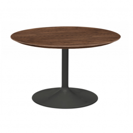Room & Board Aria Walnut + Graphite Base Round Table, Original Price: $1,650