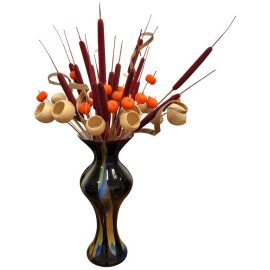 Decorative - Artificial Autumn Floral Decor + Polish Glass
