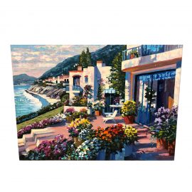 Pacific Patio, Signed Serigraph by Howard Behrens
