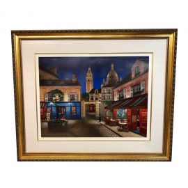 "Montmarte Village" Signed Serigraph by Liudmila Kondakova