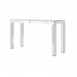 Two Drawer Mirrored Console Table/Desk