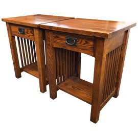 Michaels Furniture Mission Nightstands- a Pair. Original Price: $800