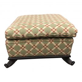 Brunschwig & Fils Custom Fabric Footstool