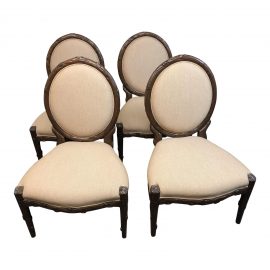 NEW Frassino Dining Chairs by Michael Taylor Designs - Set of 4. Original Price: $10,858