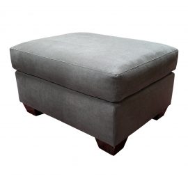NEW Custom Microfiber Ottoman From California Sofa. Original Price: $350