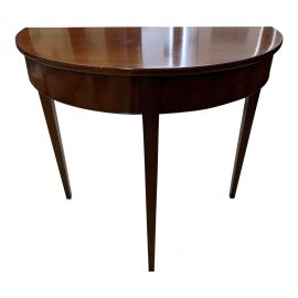 Vintage Traditional Kittinger Company Demilune Console Table